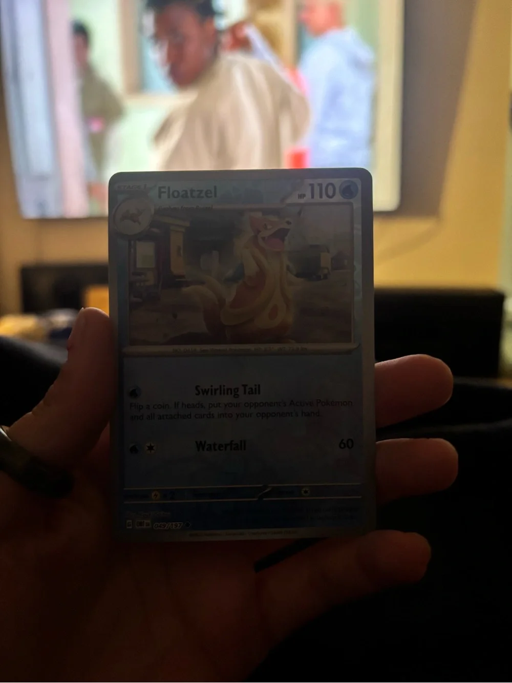 Pokemon Floatzel Holo Blue Card